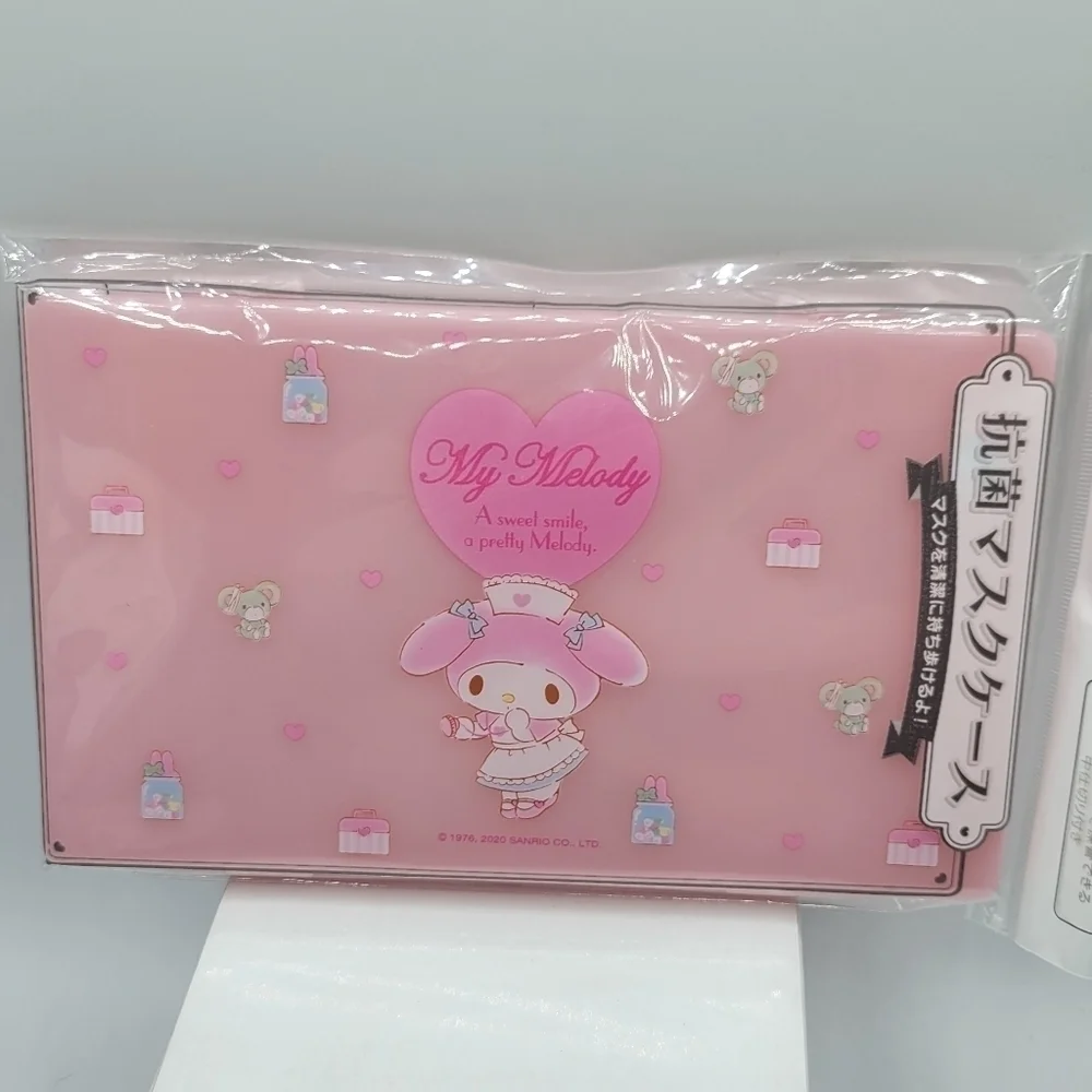 Sanrio My Melody plastic face mask storage Travel case